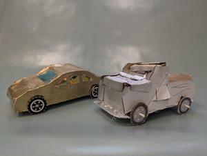 Two model vintage cars