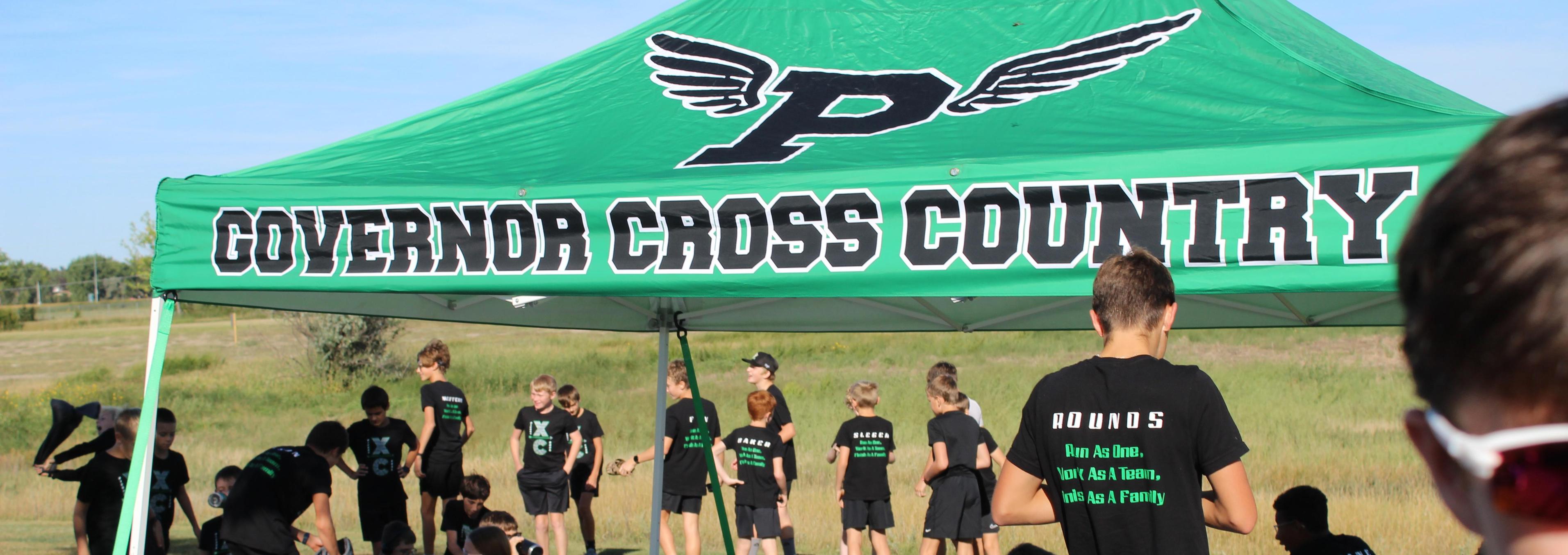 XC Tent at Meet