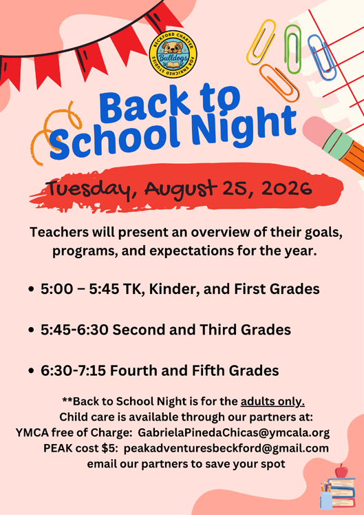 Back to School Night
