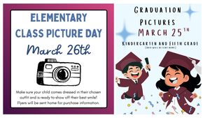 elementary class picture and graduate picture days