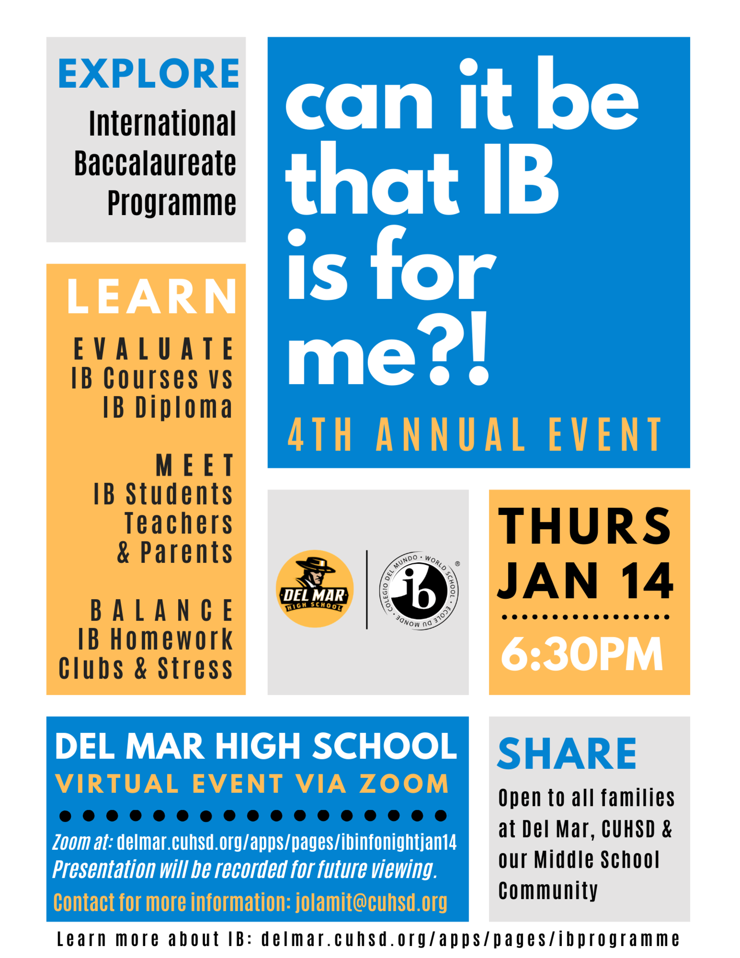 ib info night on jan 14, 2021