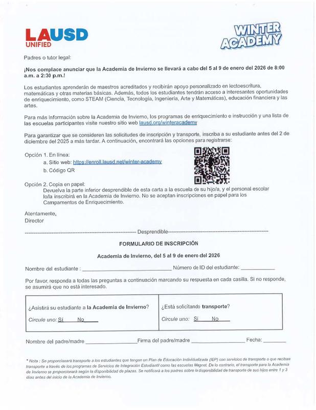 academia de invierno