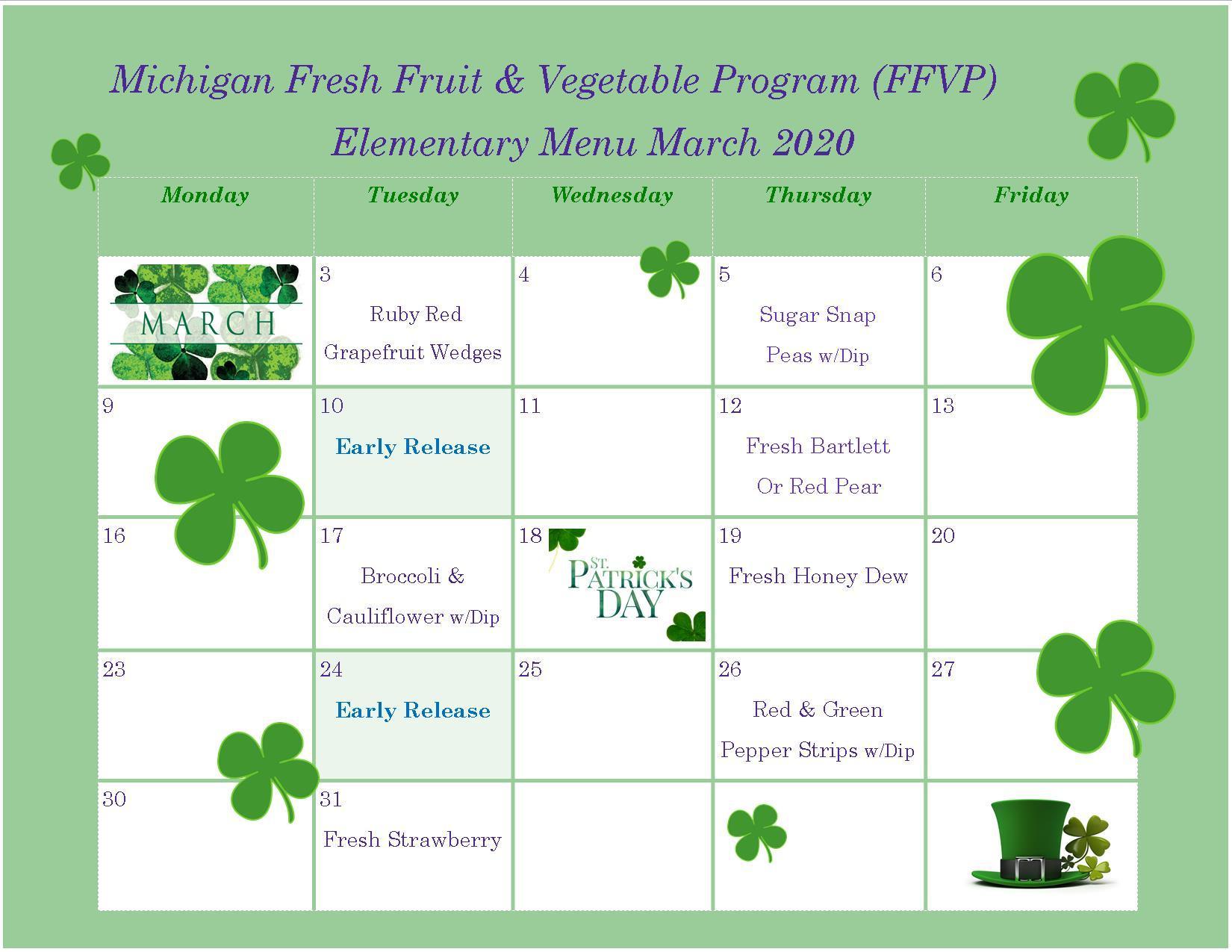 Fresh Fruit & Vegetable Program Food Services Lincoln Park Public