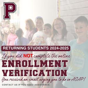 returning students enrollment verification reminder