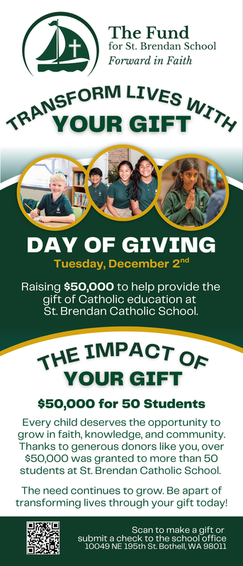 Transformation Tuesday, Day of Giving on December 2nd