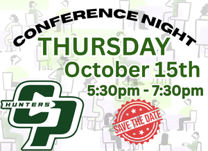 Parent Conference Night October 15th at 5:30pm