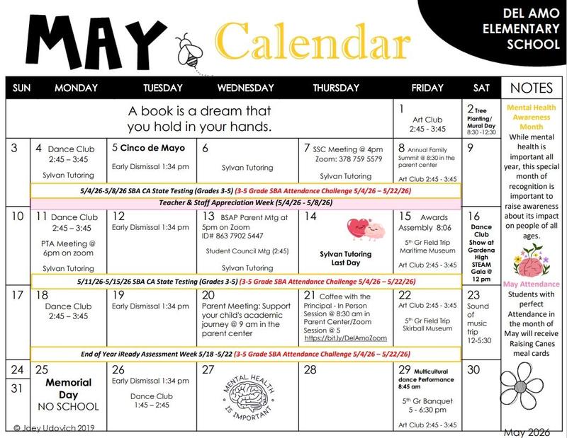 May Calendar