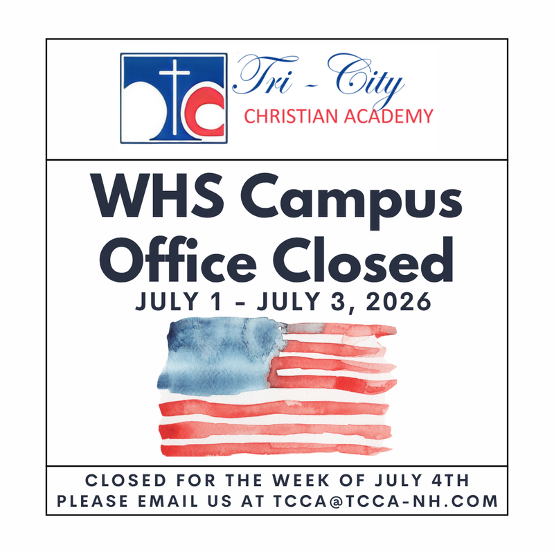 Office closed July 1st - 3rd at West High Street campus Featured Photo