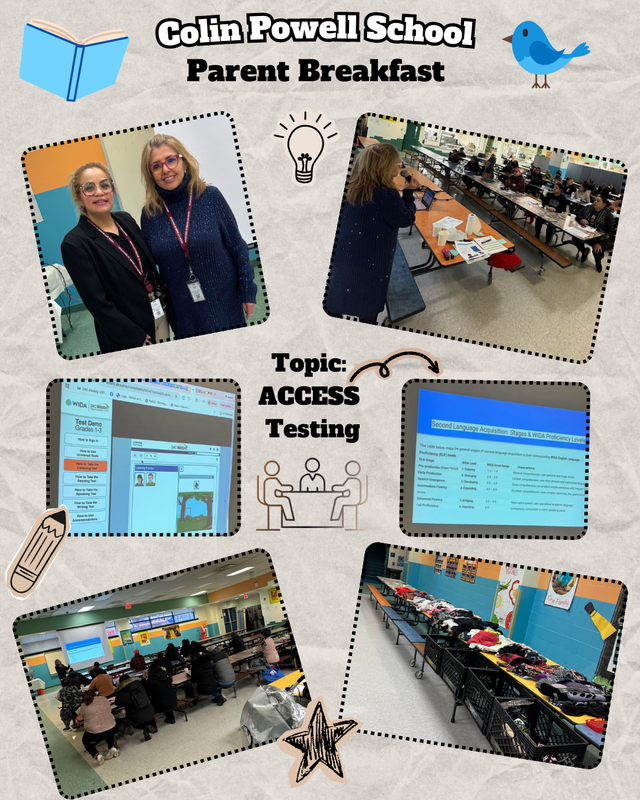 Parent Breakfast at the Colin Powell School