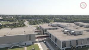 Aerial view of Brockton High School