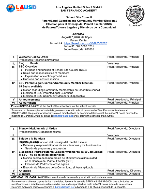 SSC  Agenda - Member Election Featured Photo