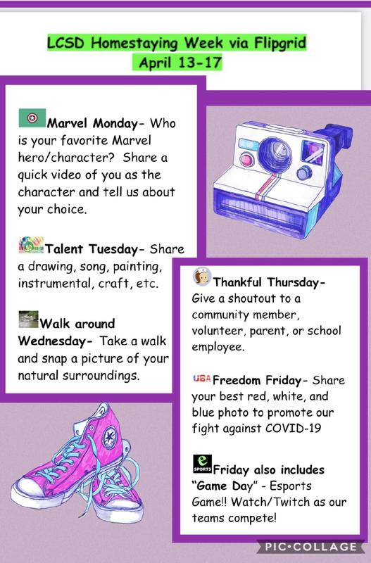 LCSD Homestaying Week Flipgrid Flyer