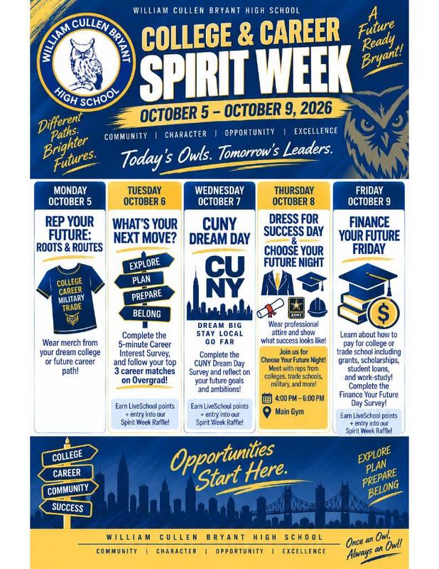 College & Career: Spirit Week Flyer