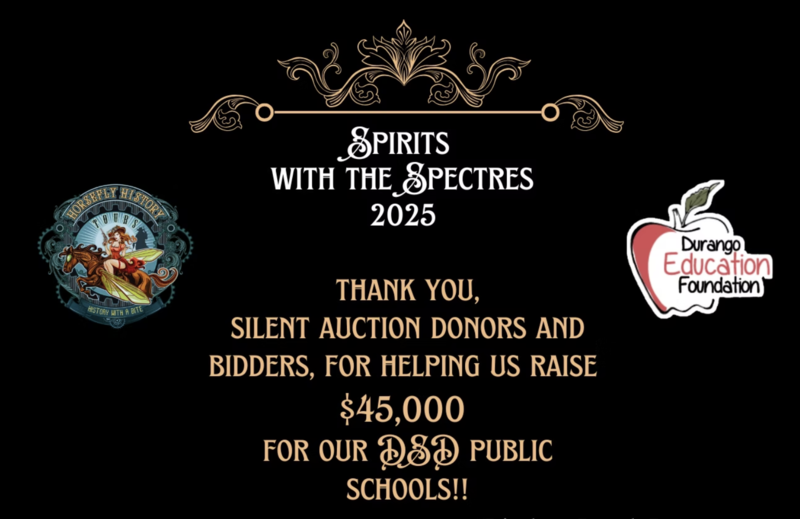 Spirits with the Spectres. Thank you, silent auction donors and bidders, for helping us raise $45,000 for our DSD public schools