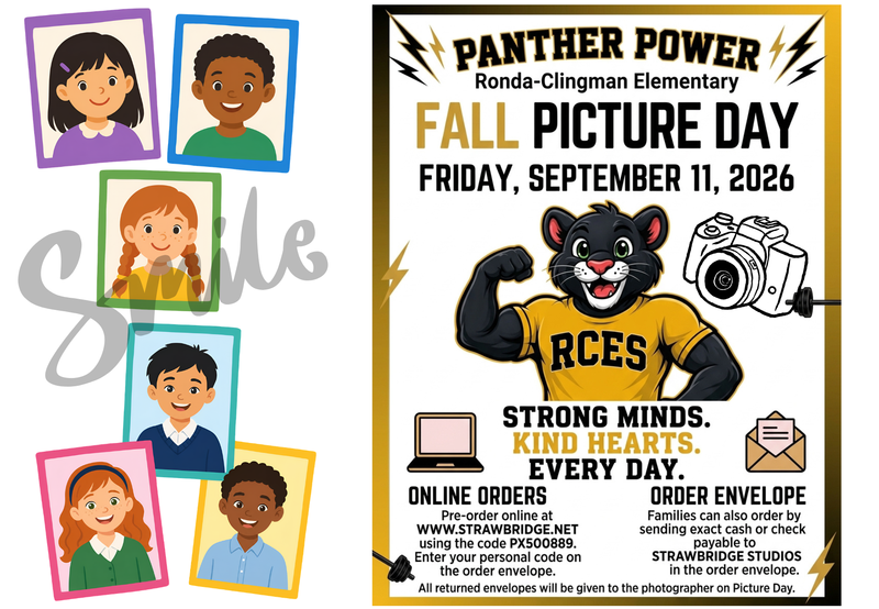 RCES Fall Picture Day Flyer