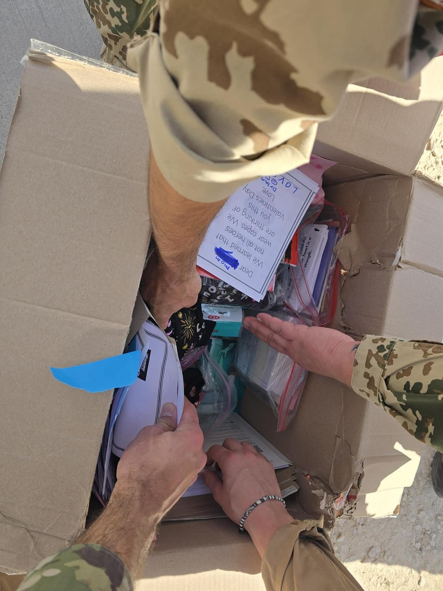 Ladera Mailed Valentine Care Packages to Our Active Military Families Away on Deployment