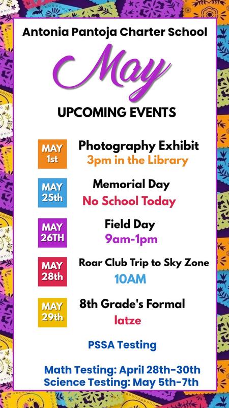 May Calendar English