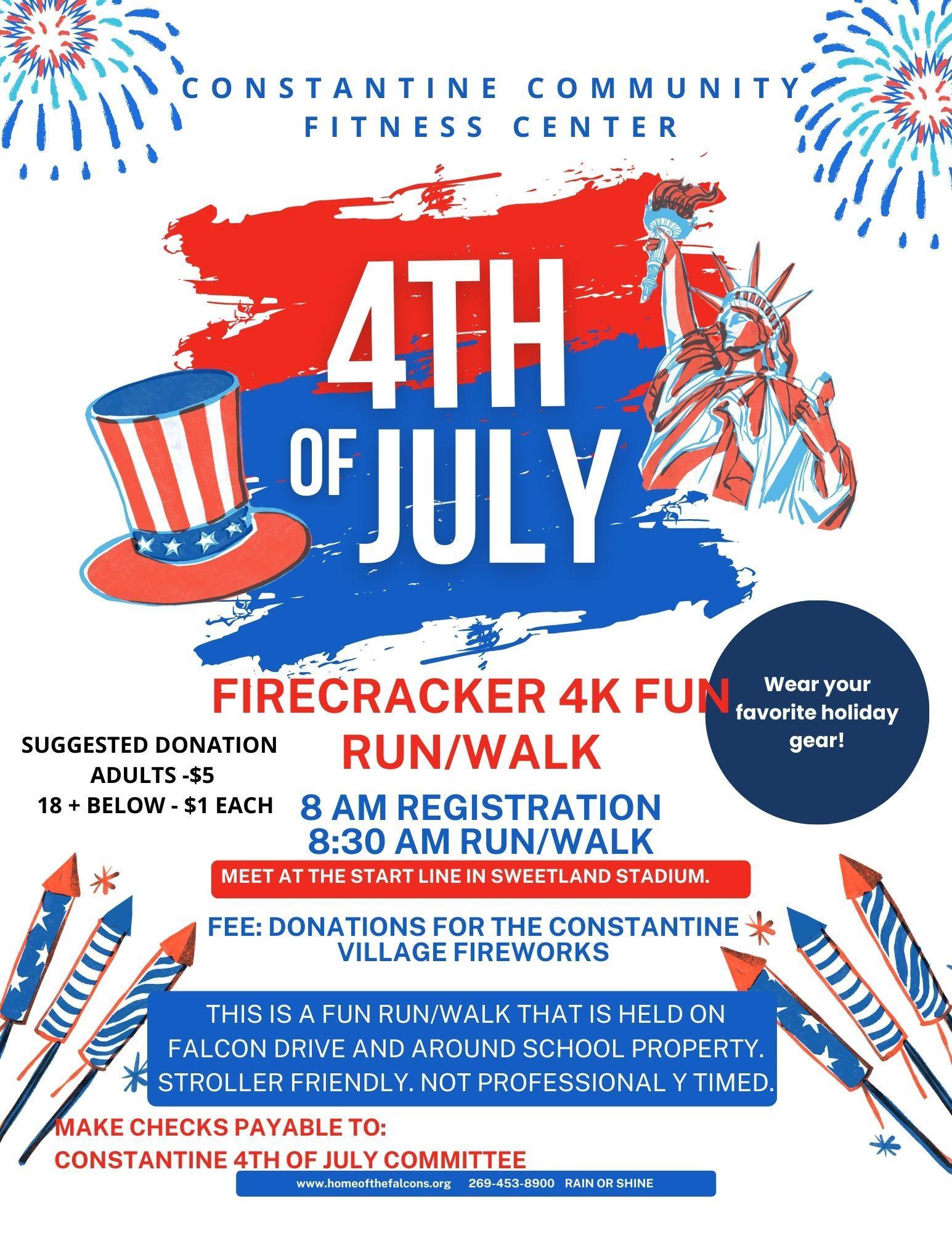 Constantine Firecracker 4K Run/Walk Riverside Elementary