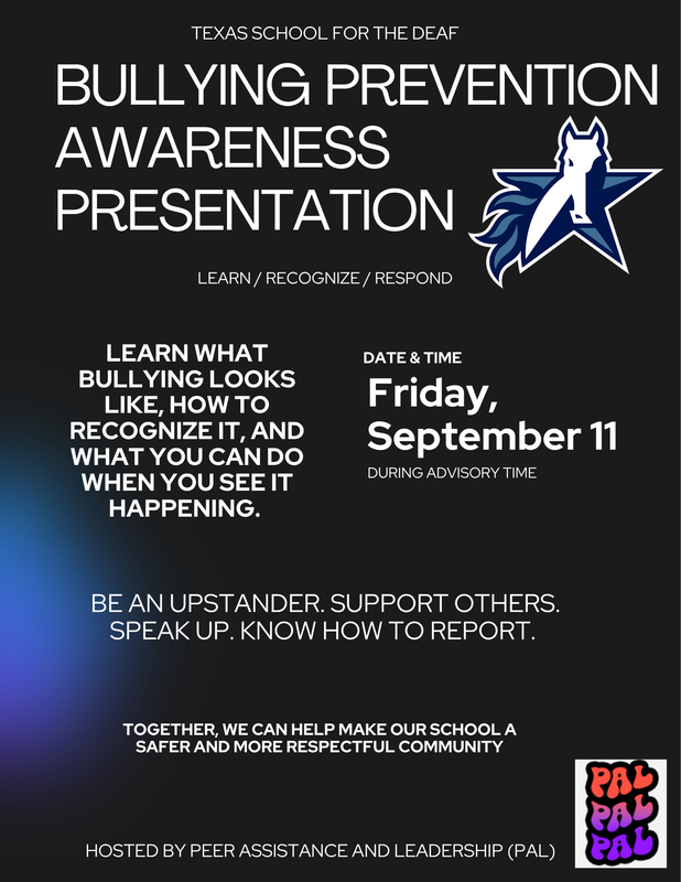 a moody flyer on details about bully prevention awareness presentation
