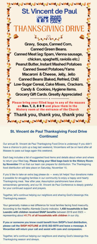 SVDP Food Drive