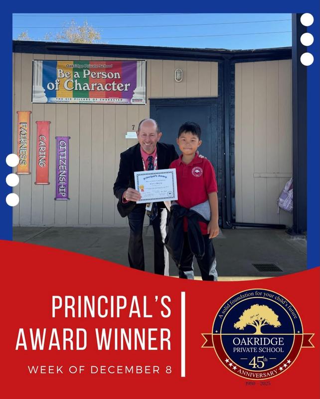 Alex principle award winner 12/8