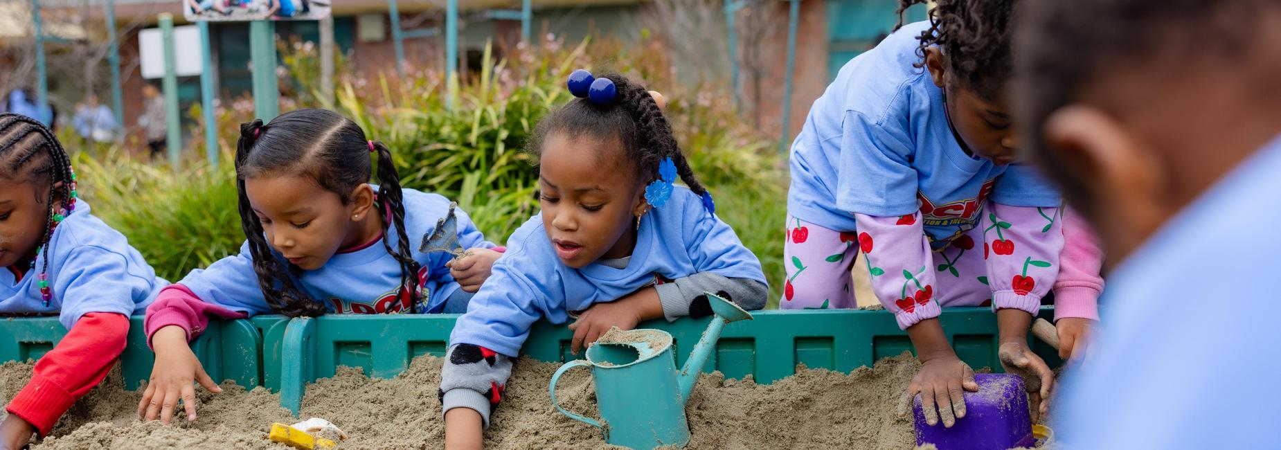 children in the sandbox