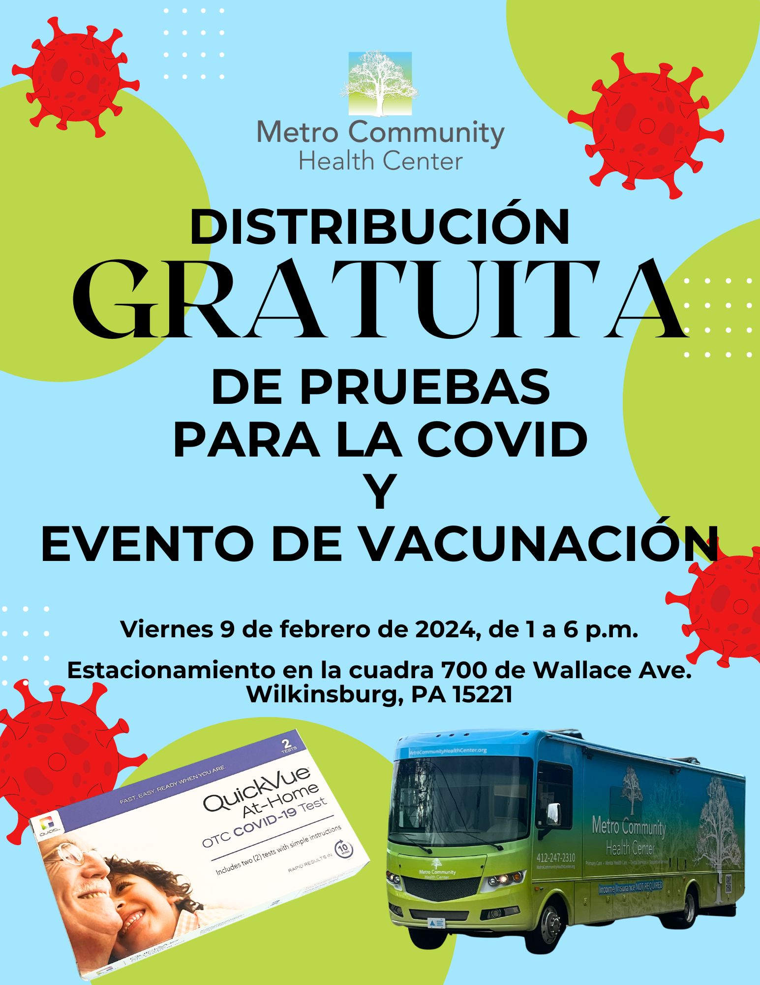 FREE COVID Test Kit Distribution & Vaccination Event Kelly Primary