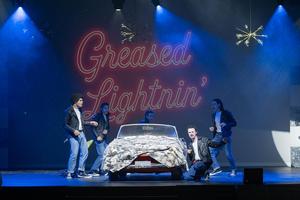 Temple HS theatre students perform a scene from Grease