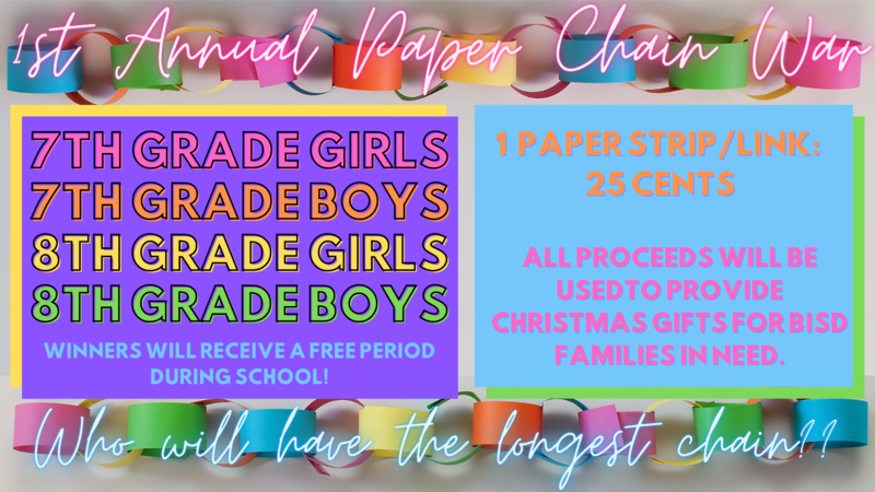1st Annual Paper Chain War Featured Photo