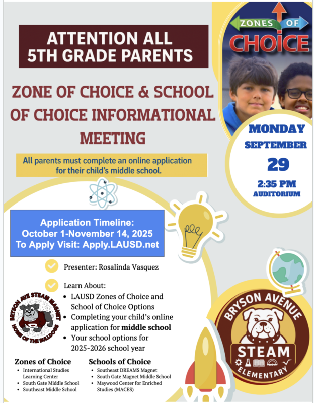 Zone of Choice & School of Choice Informational Meeting