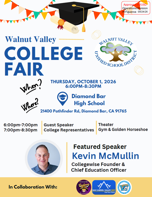 WVUSD College Fair Flyer