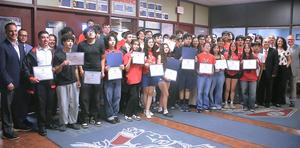 The Revere School Committee recently honored Team NUTRONs, the robotics team from Revere High School, recognizing a season that culminated in a state championship and further solidified the program's reputation as one of the premier high school robotics teams in Massachusetts and beyond. The recognition came during a recent school committee meeting, where city and school leaders praised the students, coaches, and mentors for a season marked by competitive success, technical excellence, and national recognition. Mayor Patrick Keefe congratulated the team, noting that while championships are difficult to achieve in any activity, the NUTRONs’ accomplishments stand out not only for their competitive success but also for the way they represent Revere on a larger stage. "State championships don'