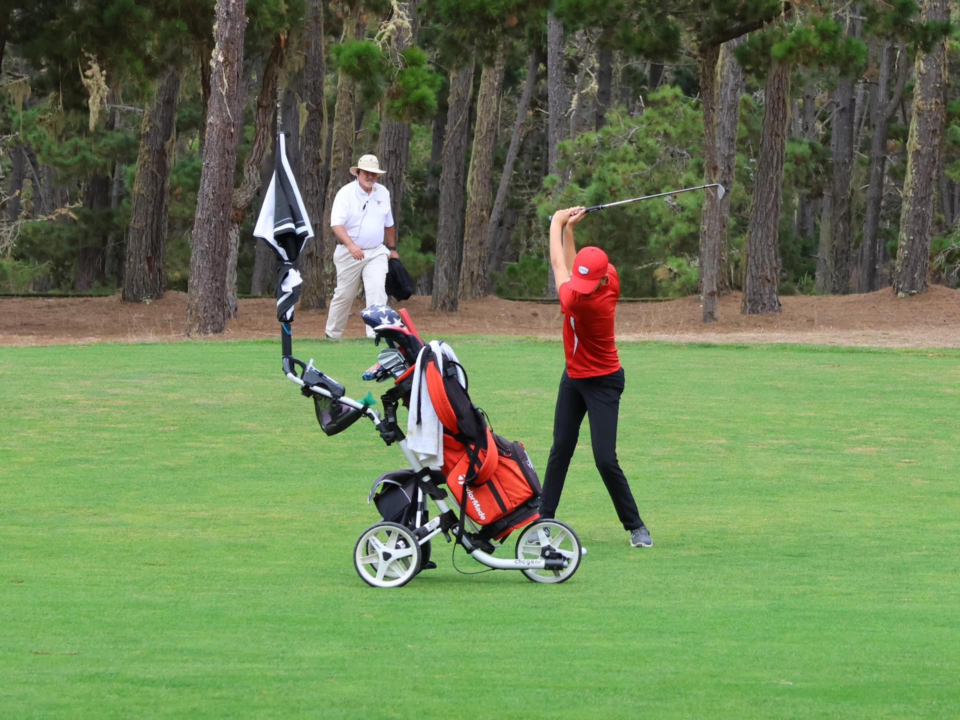 asterisk talley playing golf at poppy hills