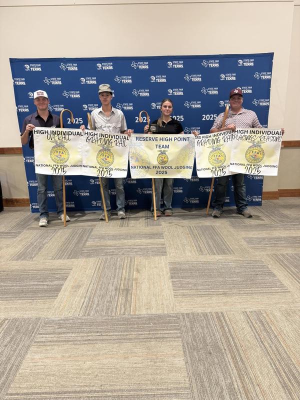 Reserve National Champion Wool Team