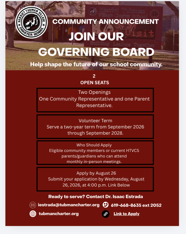 Governing Board Recruitment Featured Photo