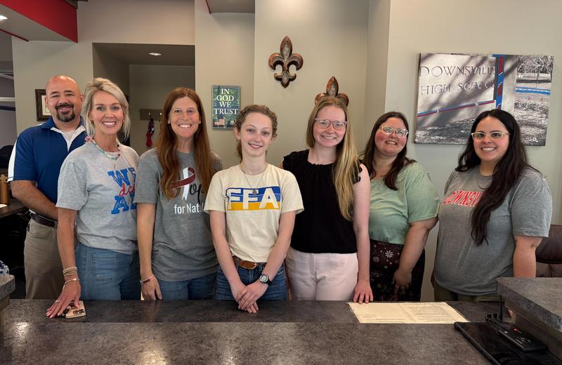 Riley and her high school teachers