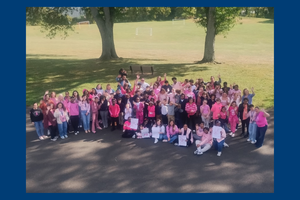 Center School students wearing pink for breast cancer