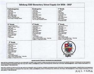 Supply List