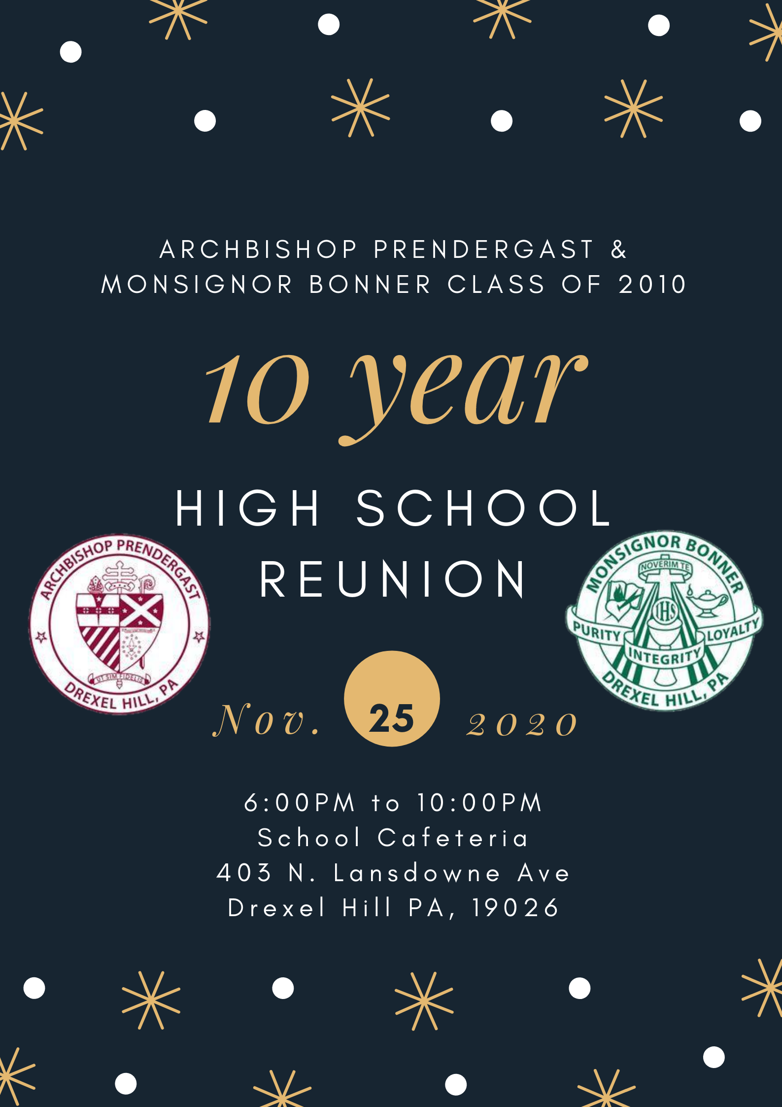 10th Reunion Class of 2010 Bonner and Prendie Reunions