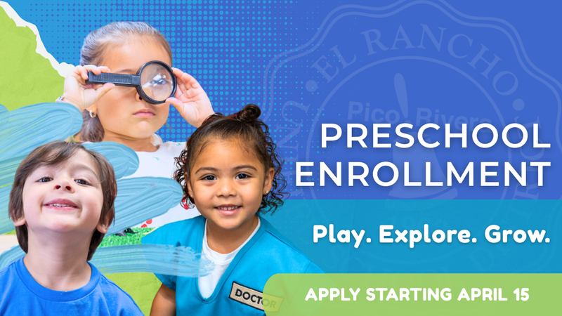 Preschool enrollment with children playing