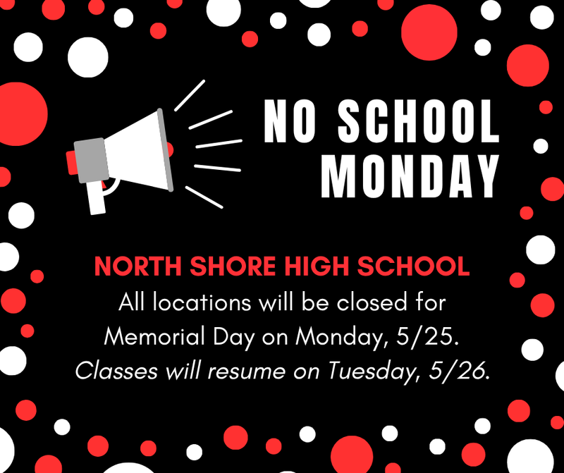 No School on Monday, May 25, 2026 Featured Photo