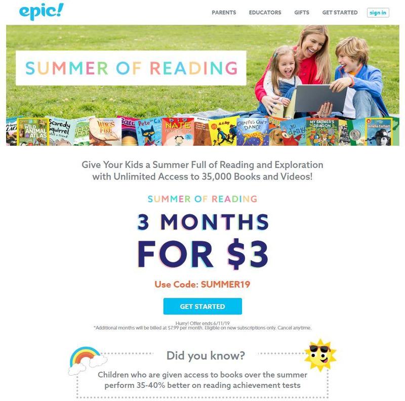 epic! summer of reading