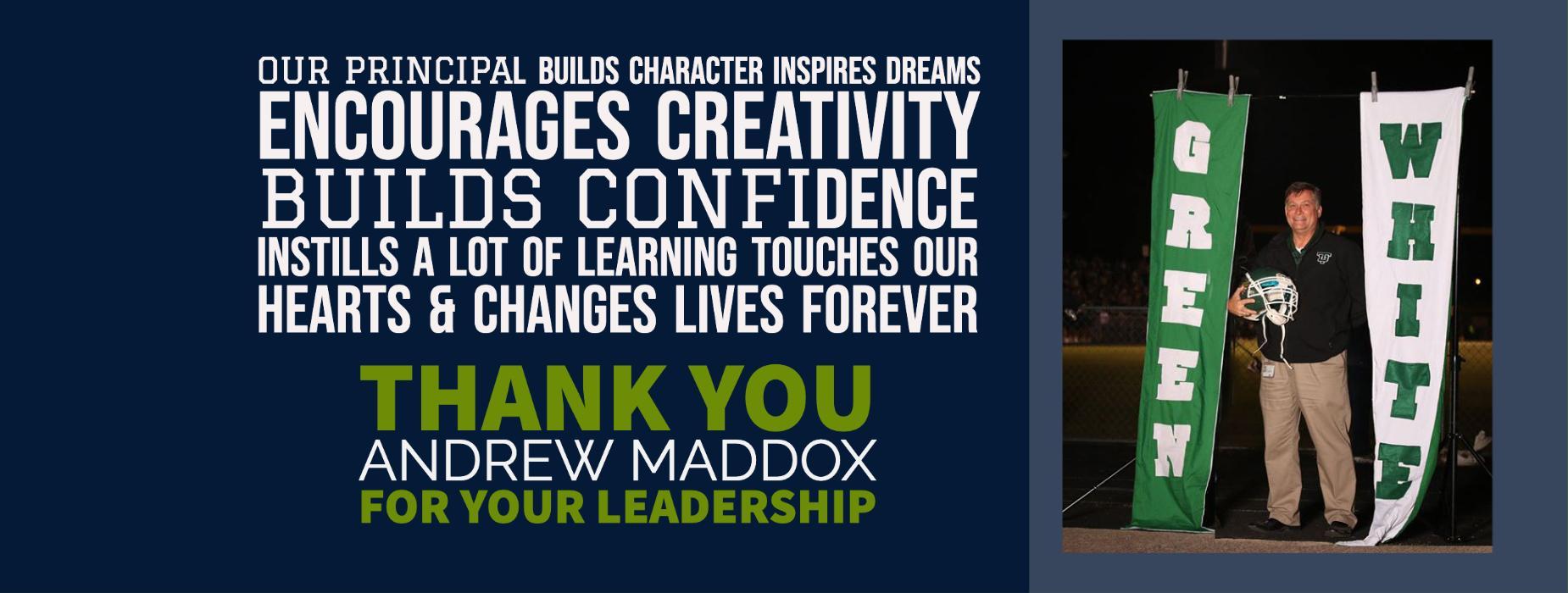 Andrew Maddox National Principal's Day 2020