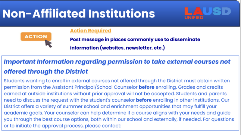 Non-Affilitaed Institutions