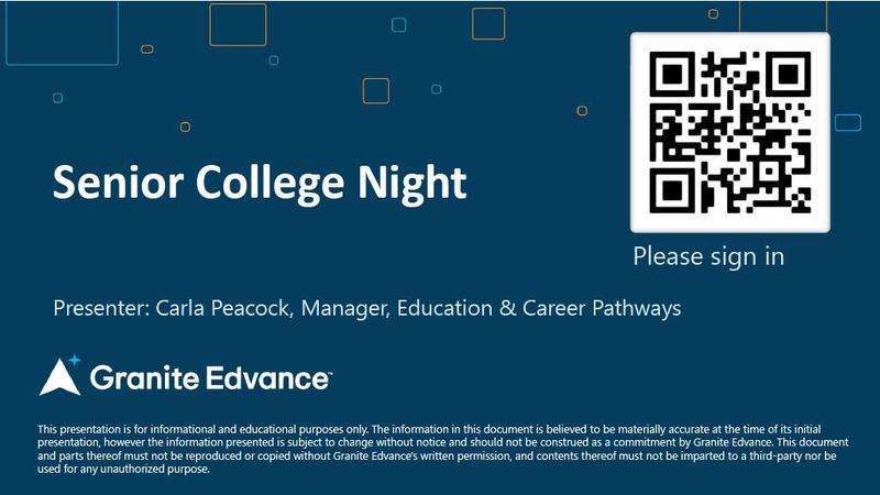 Sr College Night