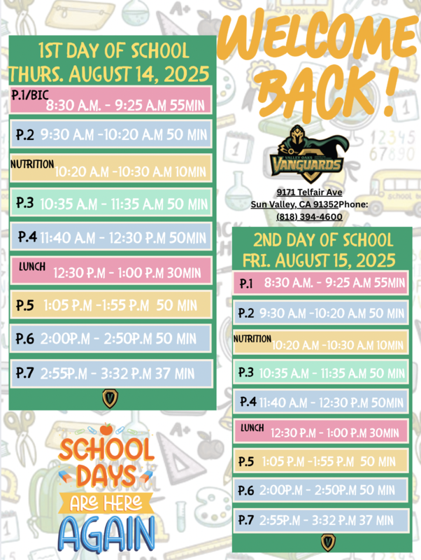 day schedule