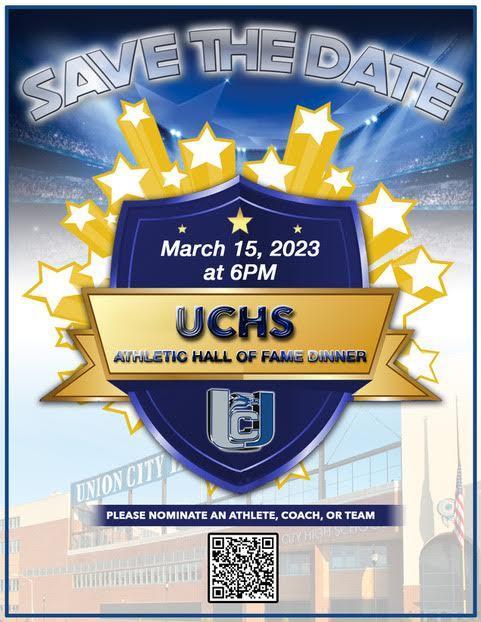 Reminder for Union City High School Athletic Dinner on Wednesday March 15, 2023 at 6:00PM