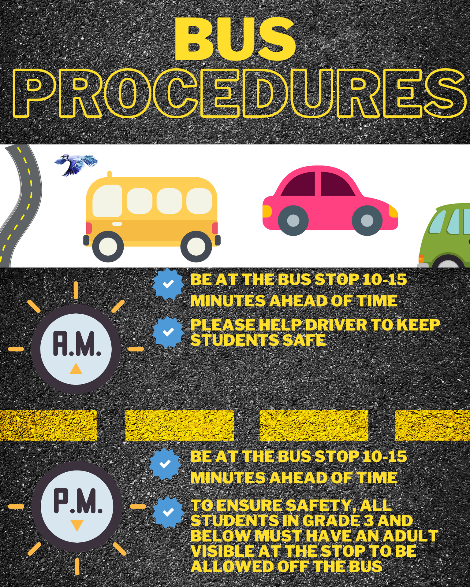 Bus procedures graphic
