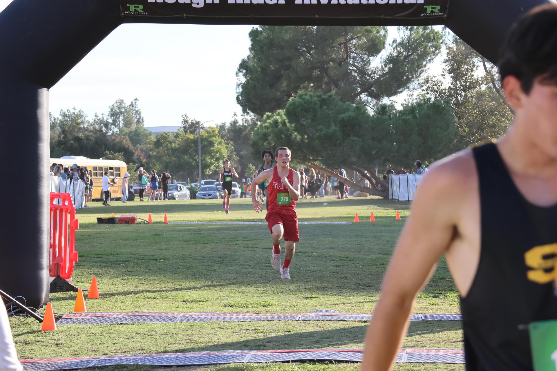 cross country runners in action