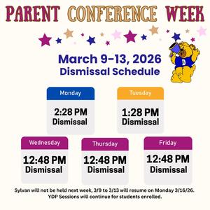 Calendar of dismissal times